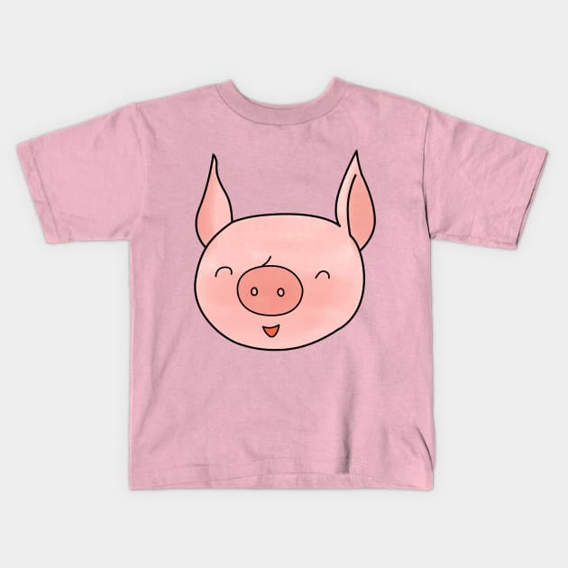 Pig Kids T-Shirt by ShaneH7646